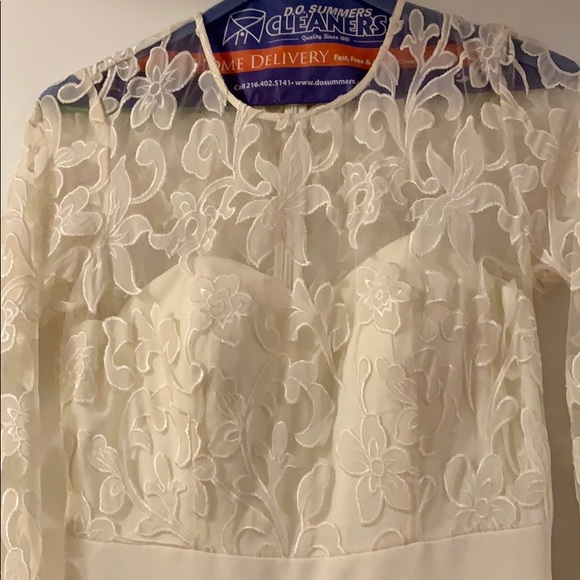 Ivory bridal jumpsuit - Picture 2 of 4